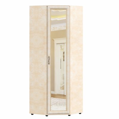 Шкаф угловой с зеркальной дверью Александрия 125.030 (Любимый дом)