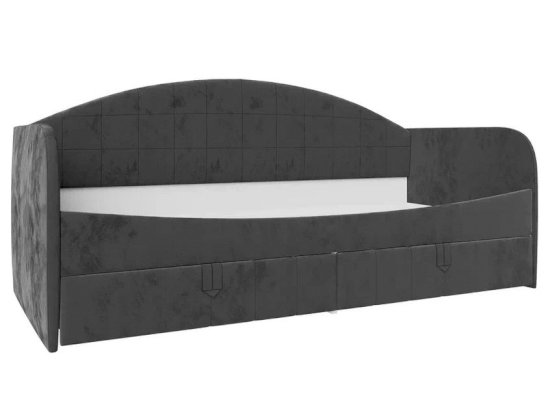 Кровать с 2 ящиками в мягкой обивке Сити ПМ-332.18 (ВКДП)